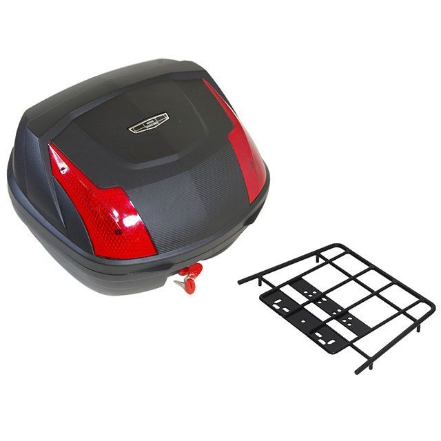 WW マルチリアキャリア バーグマン400用アタッチメント付き リアボックスセット 容量 32リッター wca-06-DU11A-hwb32 ワールドウォーク キャリア・サポート バーグマン400｜パークアップ 店