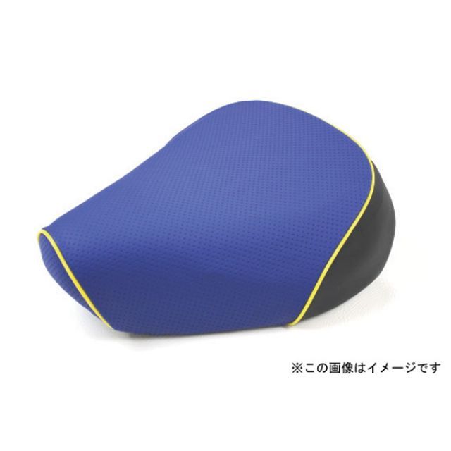 Grondement PCX125 国産シートカバー エンボスブルー タイプ 張替 仕様 黄パイピング 型式 JF56 GH214HC260P100 グロンドマン シート関連パーツ PCX125
