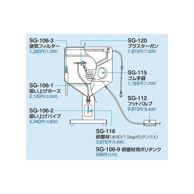 HOZAN SG-112 フットバルブ（SG-106用） SG-112 ホーザン 電動工具