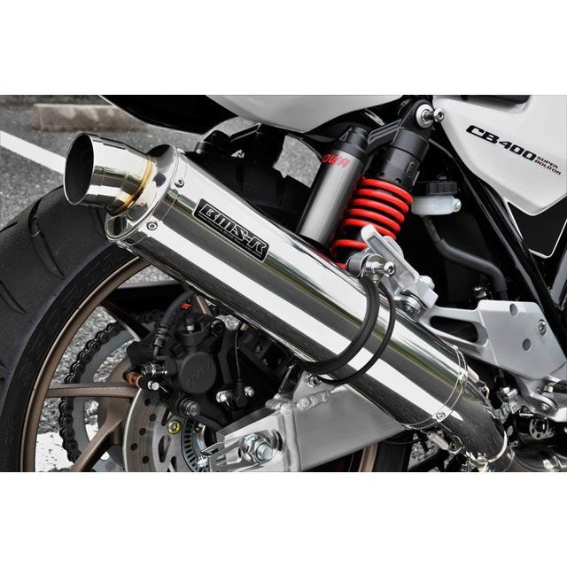 BMS RACING FACTORY R-EVO スリップオンマフラー ステンレス 政府認証 G184-53-P6J BMS マフラー本体 CB400SB/SF