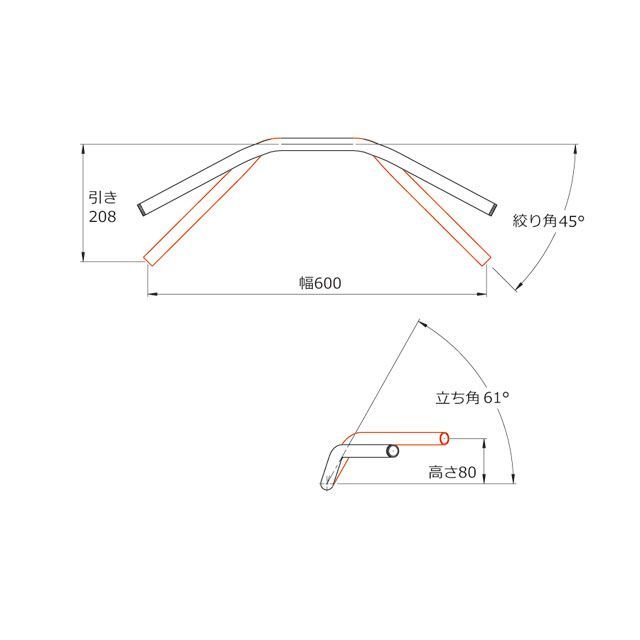 特別セール品 デイトナ エフェックス スーパーバーキット Cb400スーパーボルドール Daytona Effex Type 2 スチール クロームメッキ バイク用品