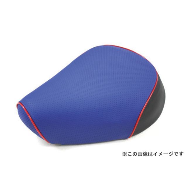 Grondement トゥデイ 国産シートカバー エンボスブルー タイプ 被せ 仕様 赤パイピング 型式 AF61 GR42HC260P40 グロンドマン シート関連パーツ トゥデイFI トゥデイ