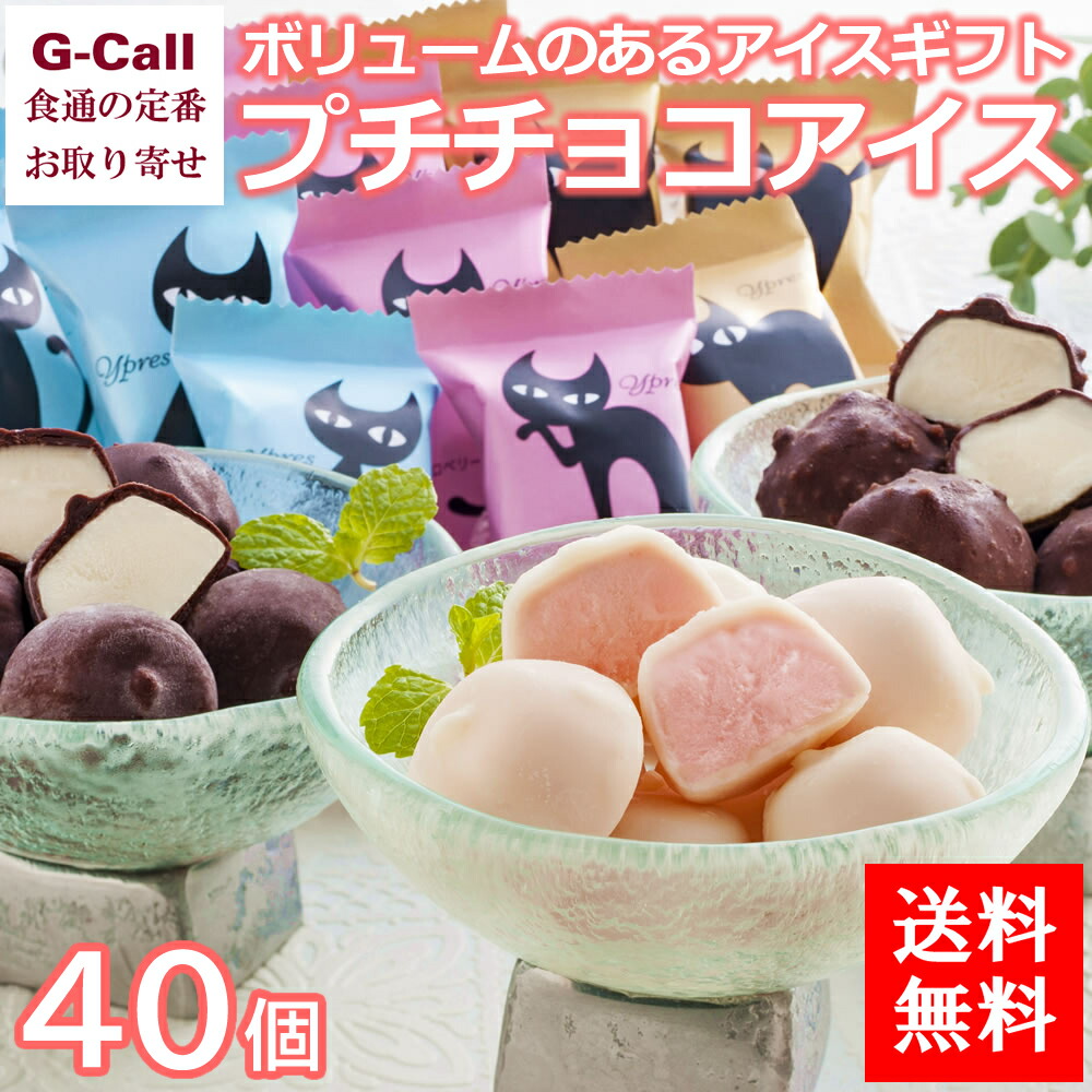 楽天市場 送料無料 イーペルの猫祭り プチチョコアイス 40個入り 洋菓子 お菓子 お祝い スイーツ ギフト 詰合せ 贈答 ネコ インスタ映え G Call 食通の定番 お取り寄せ