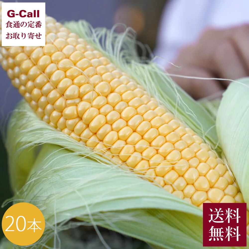 Inakakara Farm to Table 山梨県 富士河口湖町産 とうもろこし 恵味ゴールド 20本 7月～8月中旬発送 指定日不可 沖縄・離島お届け不可 送料無料 産地直送