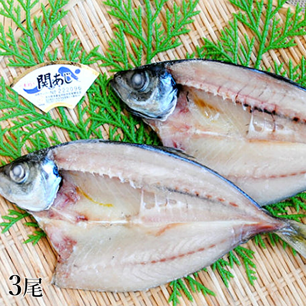 【楽天市場】関あじ 一夜干し3尾 大分県漁業協同組合 佐賀関支店 送料無料 冷凍 アジ あじ 鯵 魚 魚介 干物 お取り寄せ 産地直送 贈答 ...