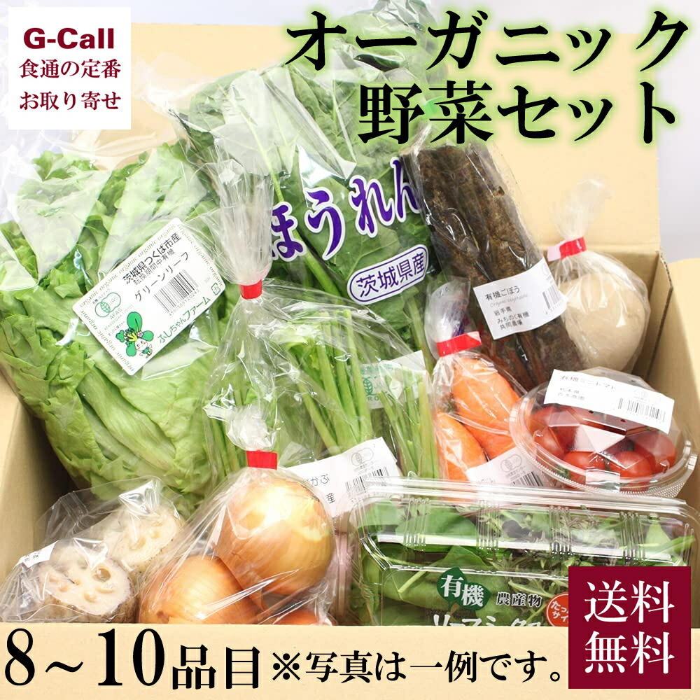 市場 オーガニック野菜のセット 健康 詰合せ 送料無料 旬 8〜10品目