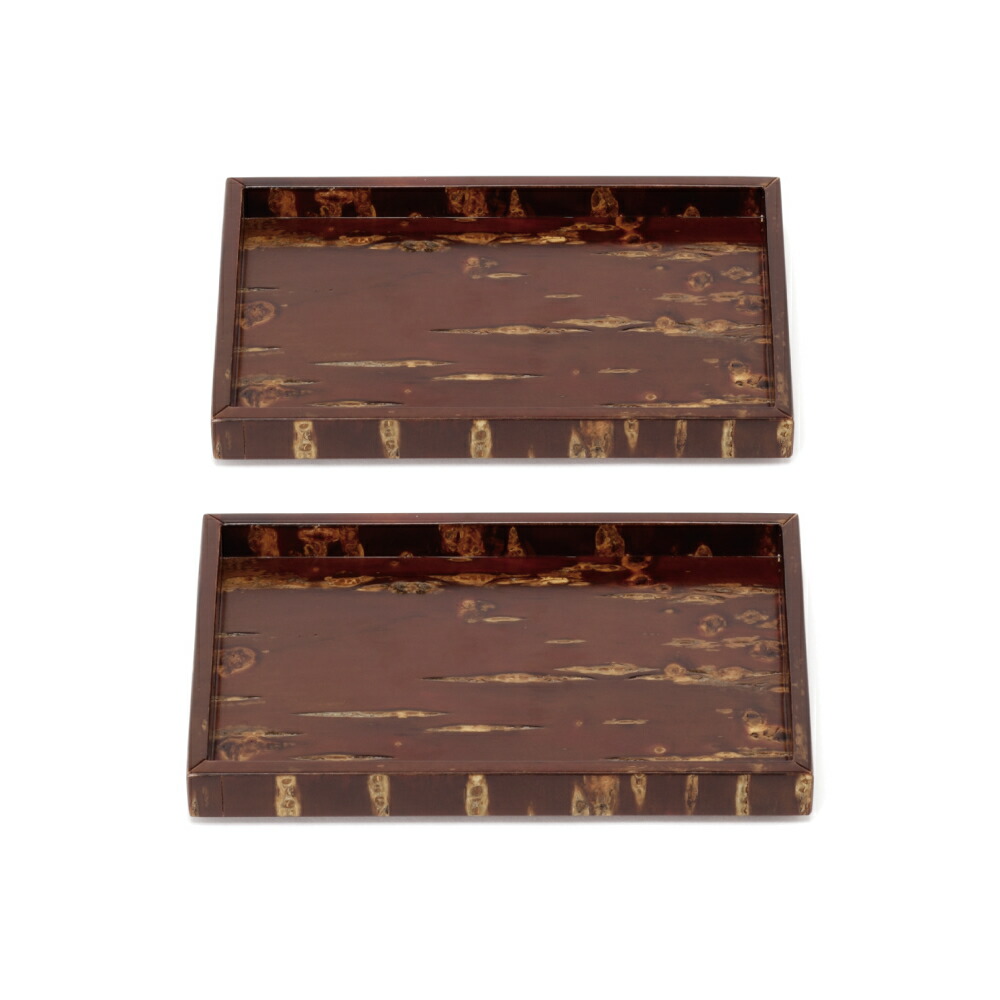 希少 レア 桜皮(かば)細工 天然木 トレイ おぼん 角館 36×20×2.2 秋田の伝統工芸品「樺細工」製,紅桜,トレイ,お盆。桜皮細工