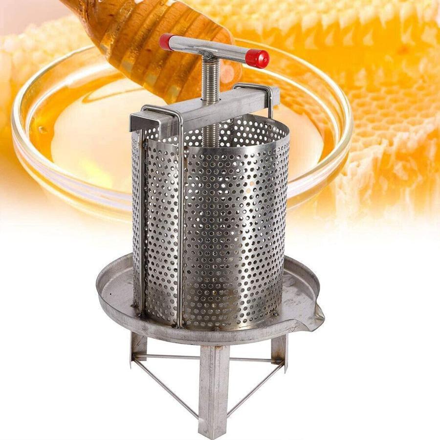 蜂蜜分離器 蜂蜜絞り 器 養蜂器具 蜜を絞り器 蜂蜜圧搾機 ジューサー 手動 みしん 養蜂 器具 はちみつ 遠心分離機 ステンレス 圧縮製蝋器 ワイン醸造 ワイン造り