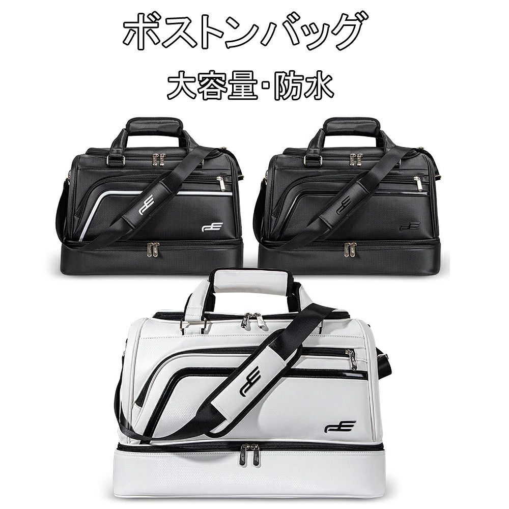 ボストンバッグ ゴルフ 大容量 ゴルフバッグ メンズ レディース 二段 ゴルフ用バッグ トートバッグ スポーツ シューズ収納付き 防水 ジ｜GoldenClover店