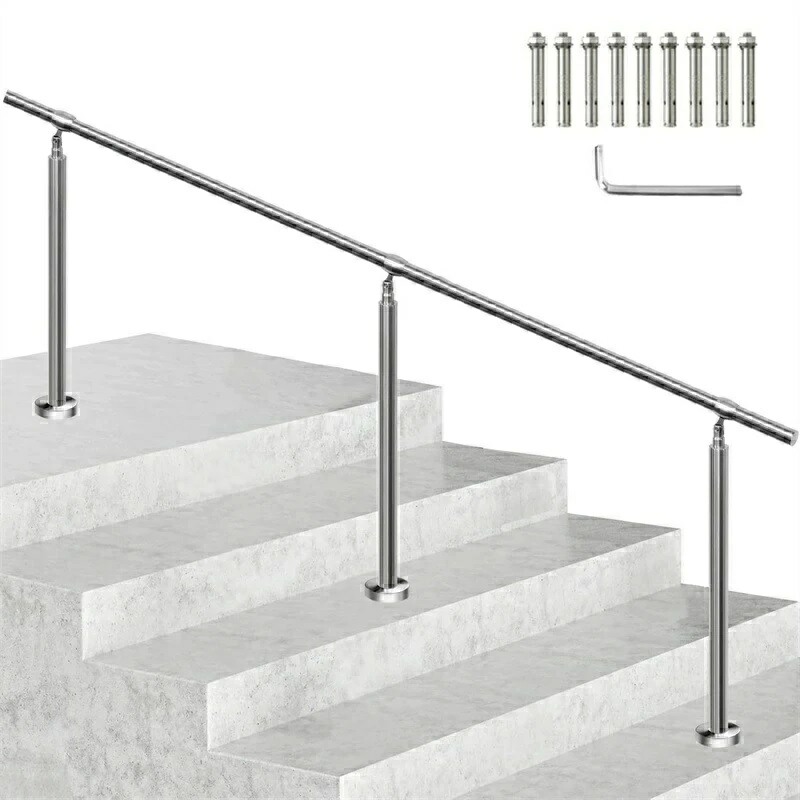 楽天市場】 60x85cm 屋外 階段 手すり 304ステンレス製 手摺り DIY