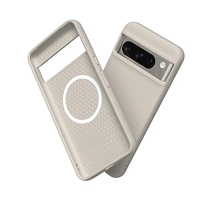 [Pixel 8 Pro] SolidSuit 容れもの MagSafe相応う 耐衝・腺 米軍MIL標準尺度 ぼうぜん自失吸い入れる 傷 指紋 押しとどめる 薄型 軽さ SGS公許 - 甲殻ベージュ