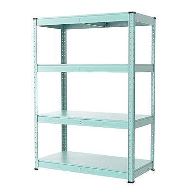 Umimileラック スチールラック 幅80cm 4段 耐荷重120kg/段 メタルラック (幅80×奥行40×高さ114cm, ブルー)|グリーンフィールドジャパン