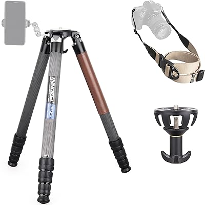カーボン 三脚 カメラ用 大型 一脚可変 耐荷重 42KG 四段 10-210CM チューブ径 42.4/38.4/34.4/31.0MM ボウルアダプター 75MM ナットロック式 ビデオ デジタル カメラ 一眼レフ デジカメ DSLR ミラーレス