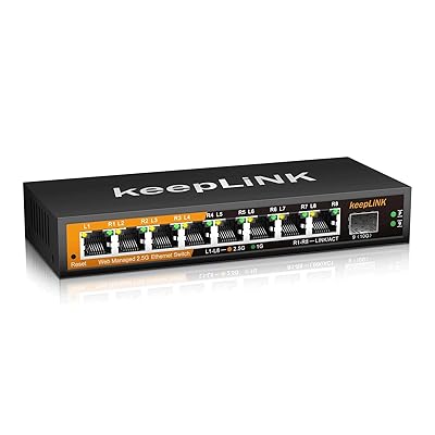 8ポート 2.5G ハブ スマート 1つの10GbE SFP+ポート ウェブ管理コンソール付き 金属筐体 壁掛け 静音ファンレス|グリーンフィールドジャパン