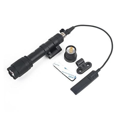 シュアファイア フリップ 可動式 M600C (M640C) スカウトライト フラッシュライト （MLOK&20mmレールマウント付） 800ルーメン サバゲー タクティカルライト リモート&プッシュスイッチ付 (ブラック)