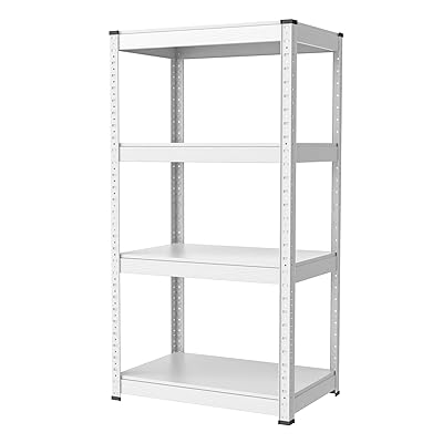 Umimileラック スチールラック 幅60cm 4段 耐荷重120kg/段 メタルラック (幅60&times;奥行40&times;高さ114cm, ホワイト)｜グリーンフィールドジャパン