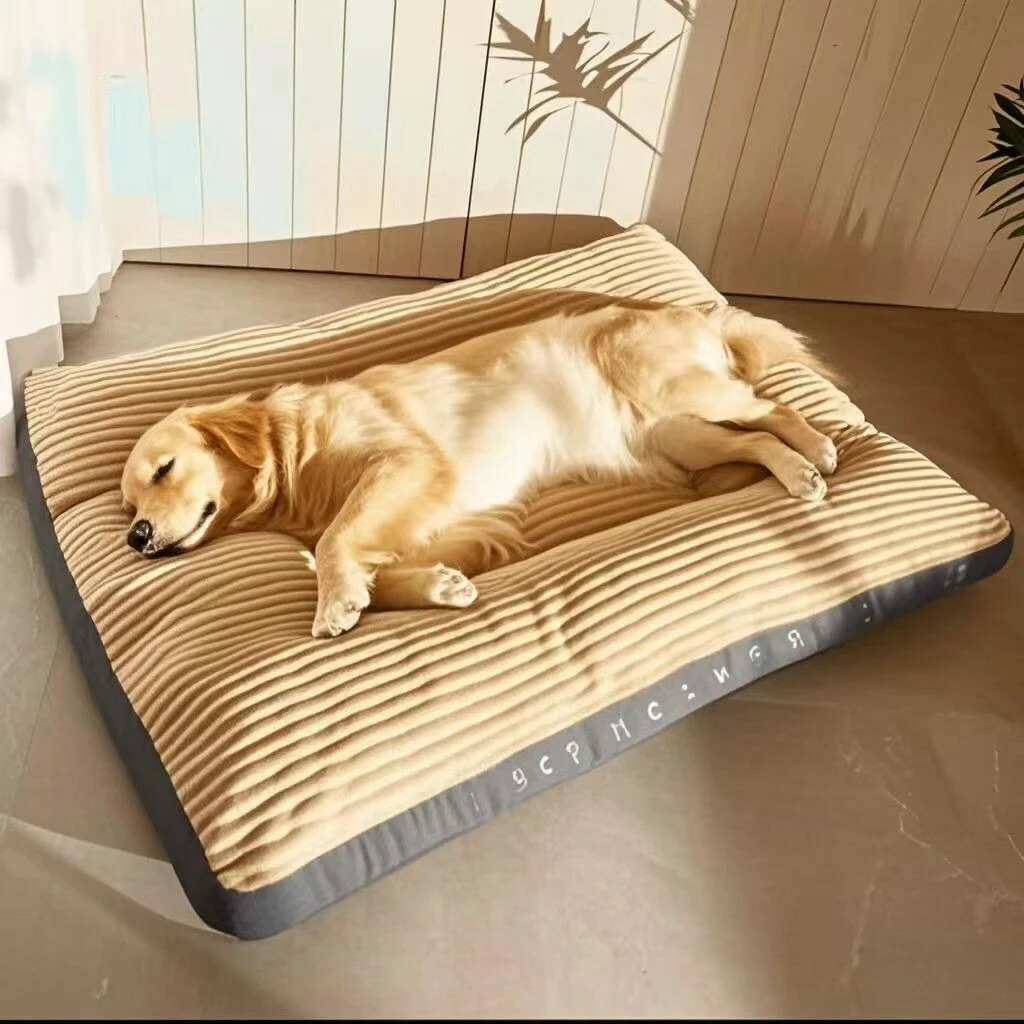 大型愛玩動物スリー臥榻,犬用コール天つや消し,中および大型犬用座布団,取りはらい可