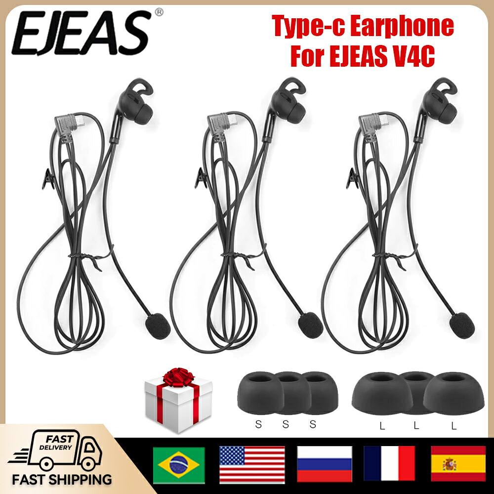 EJEAS-V4C plus refereeインイヤーイヤホン、手合いc万力、fbim価値づける、インターホンヘッドセッ