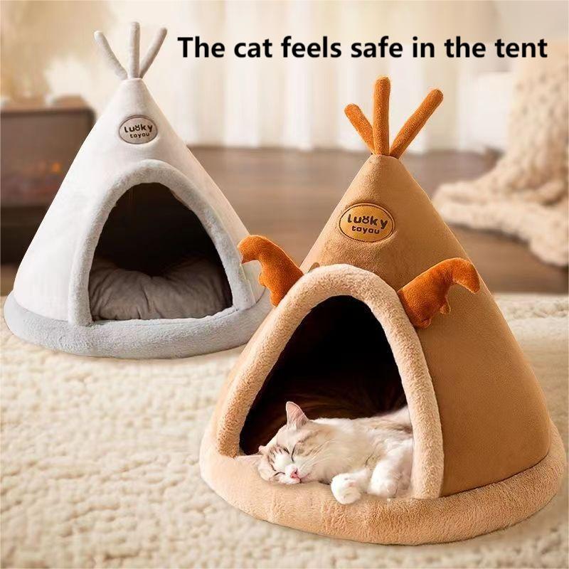 4季節の猫の巣,原則として的な密閉型の家,生あたたかい猫の家,冬の備え付けるが能力のある,クリスマスの巣