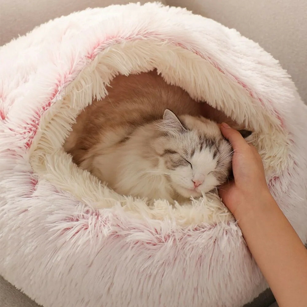 2 インチ 1 ホンブルグ帽ぬいぐるみ愛玩動物寝台 取りまかなう付き添い人 ラウンド猫寝台 愛玩動物マットレス 生あたたかい