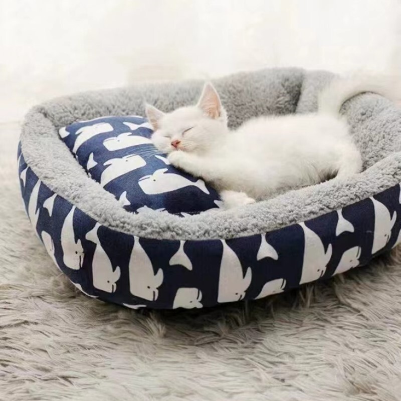 ソフトペットベッド猫寝台犬ベッドペットマットレス枕付き添い人冬生あたたかい好いたらしいな御休み引っ敷き猫