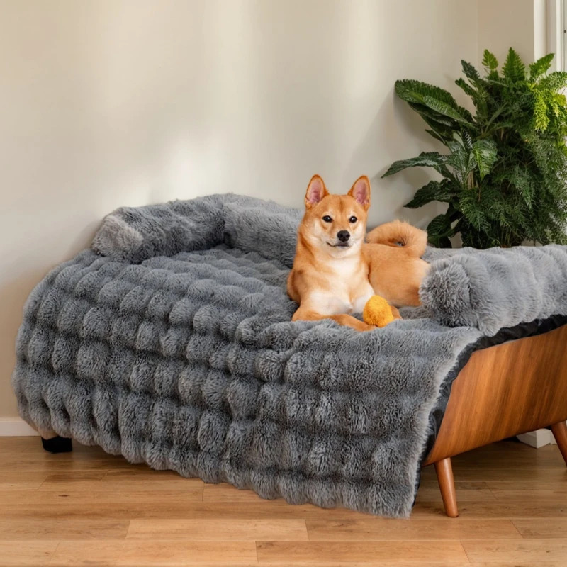 ふわふわぬいぐるみ愛玩動物犬臥榻寝いす大型犬用棲み家つや消し犬掘ったて小屋冬生あたたかい猫臥榻パ