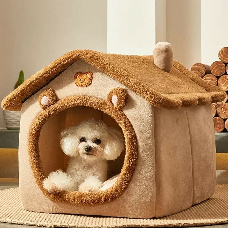 折りたたみ犬掘ったて小屋犬掘ったて小屋臥榻引っ敷き小中犬猫冬生あたたかい猫臥榻巣愛玩動物生産品手かごペ