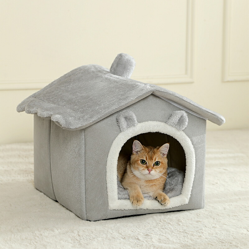 折りたたみ式愛玩動物住み家 取りはずし能力のある 洗える キャットハウス 犬ころのほら穴長いす ペットベ