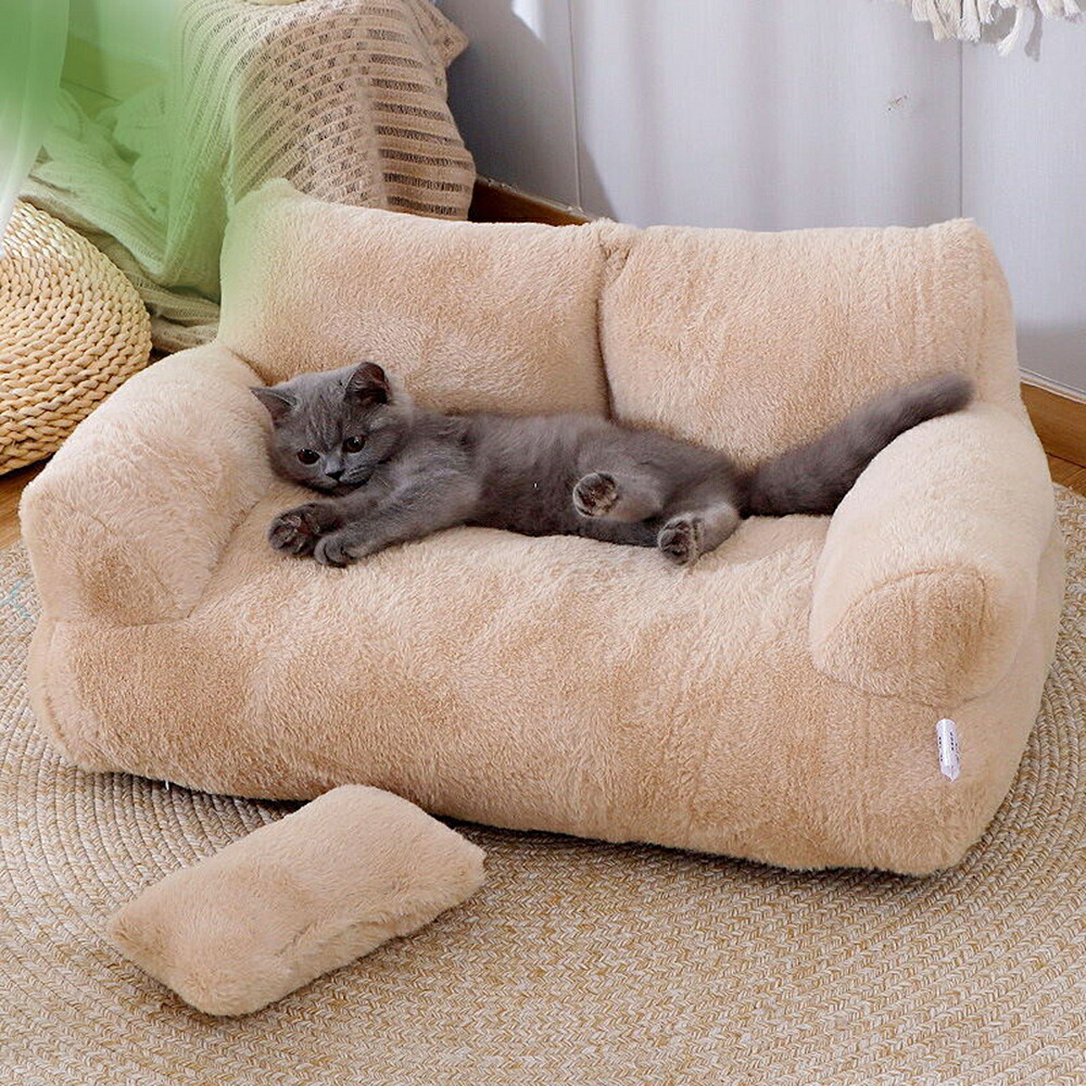 1パソコン 愛玩動物猫寝椅子取りはらい能力のある洗える櫂時節ユニバーサル犬に人懐っこいホンブルグ帽で好いたらしい
