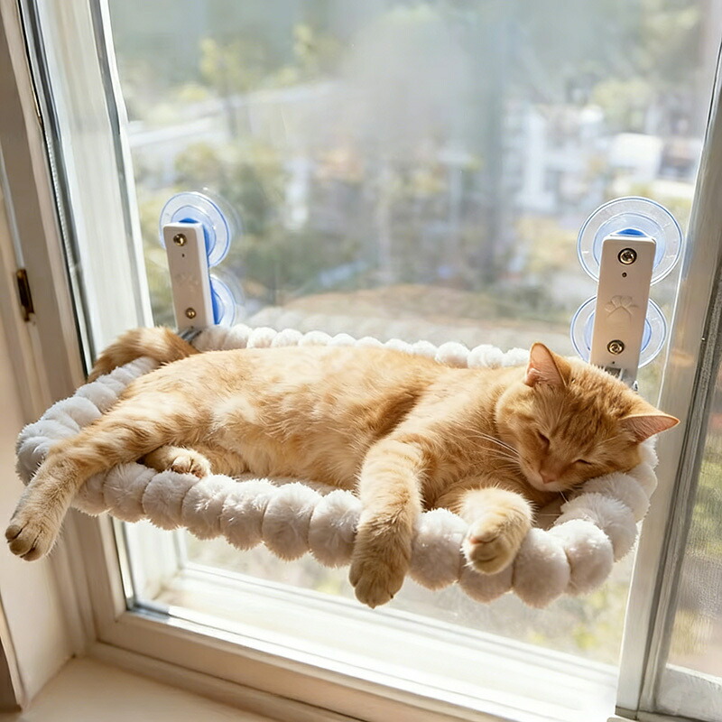 豪然たるな吸盤付き添い人猫用車窓ハンモック ? 室内猫の利益の居心地の似つかわしい止まり木