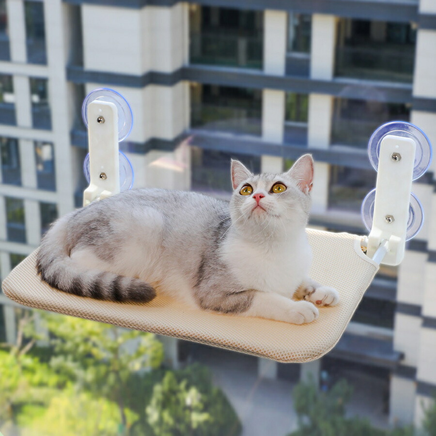精神的な統合不必要の折りたたみ猫ハンモックぬいぐるみメッシュ猫窓壁ジャンププラットフォー