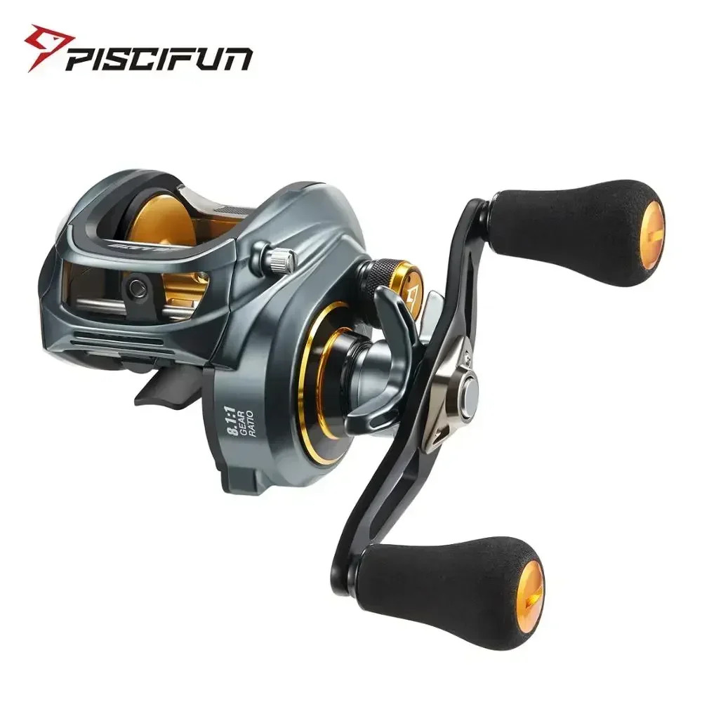 Piscifun Alinox 300 ベイトキャスティングリール 15KG 最大限度ドラグ力 8+1 ベアリング 軽銀ひな形