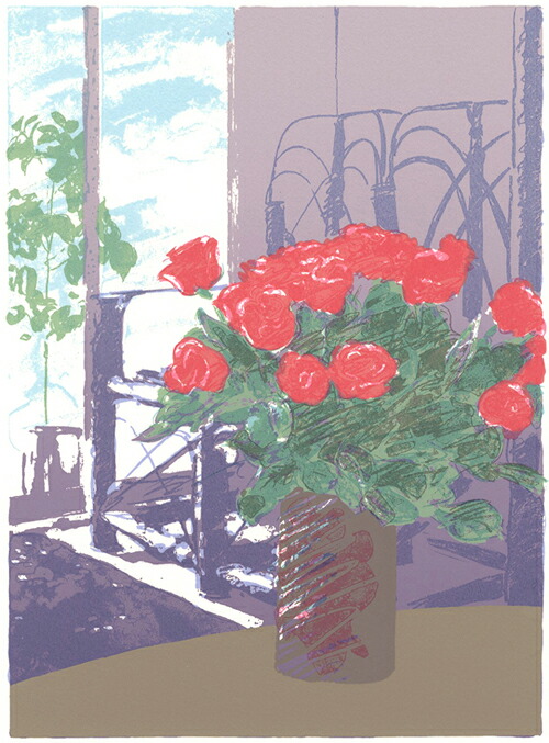 版画/ｼﾙｸｽｸﾘｰﾝ 福本吉秀 Nice day 2 現代アート 抽象 送料無料