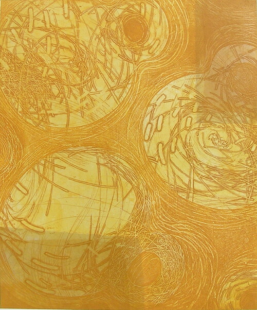 版画/銅版画 林孝彦 融けゆく連鎖-溶けないものとの距離 現代アート 抽象 送料無料｜ギャラリーファインアート