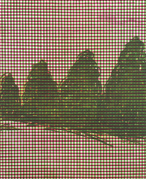 版画/銅版画 原陽子 木々＃2 現代アート 抽象 送料無料｜ギャラリーファインアート