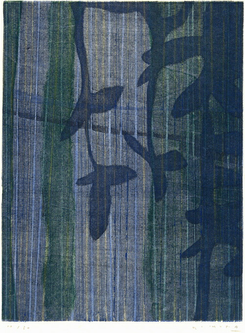 版画/木版画 木村繁之 後夜 現代アート 抽象 送料無料 27,704円