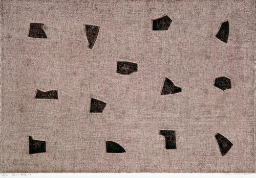 版画/木版画 筆塚稔尚 破片の表情-6 現代アート 抽象 送料無料