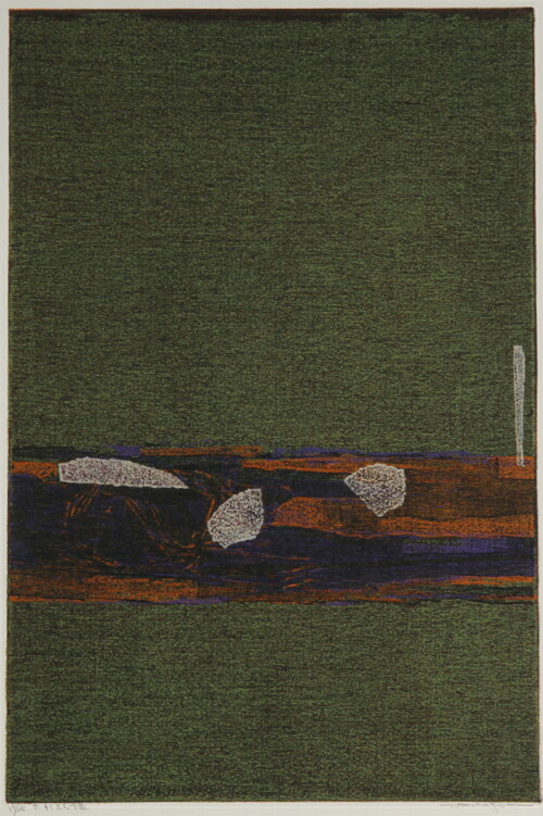 版画/木版画 筆塚稔尚 忘れてきた言葉 現代アート 抽象 送料無料