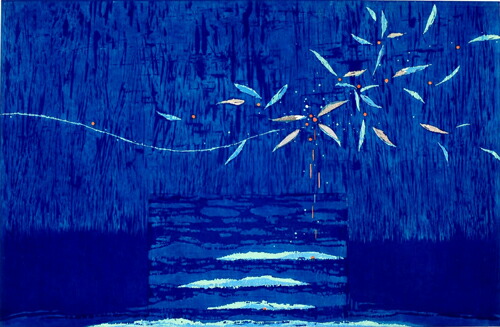 版画/水性木版画 朴再英 NILAYA 1 現代アート 抽象 送料無料