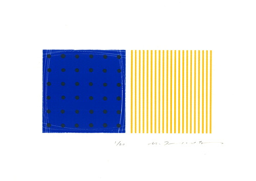 版画/ｼﾙｸｽｸﾘｰﾝ 坪田政彦 彩・点・透-70 現代アート 抽象 送料無料