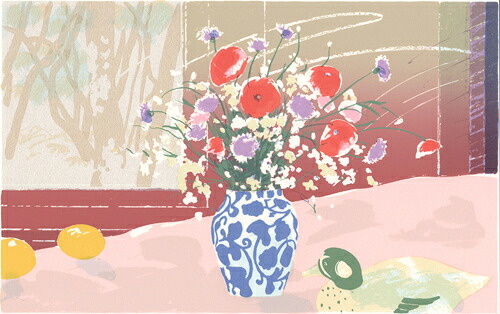 版画/ｼﾙｸｽｸﾘｰﾝ 福本吉秀 やさしい笑顔 現代アート 抽象 送料無料 31,460円