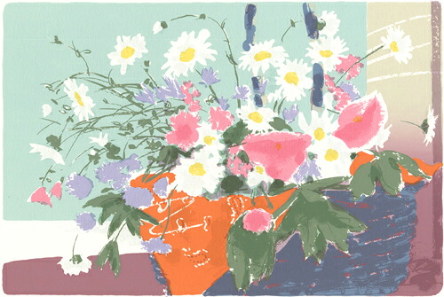 版画/ｼﾙｸｽｸﾘｰﾝ 福本吉秀 windy day 2 現代アート 抽象 送料無料