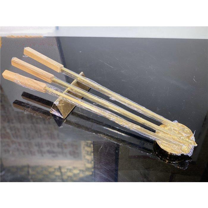 佳品　手作り 密教 ５点セット 護摩さじ　真鍮製 法具 FQ-16
