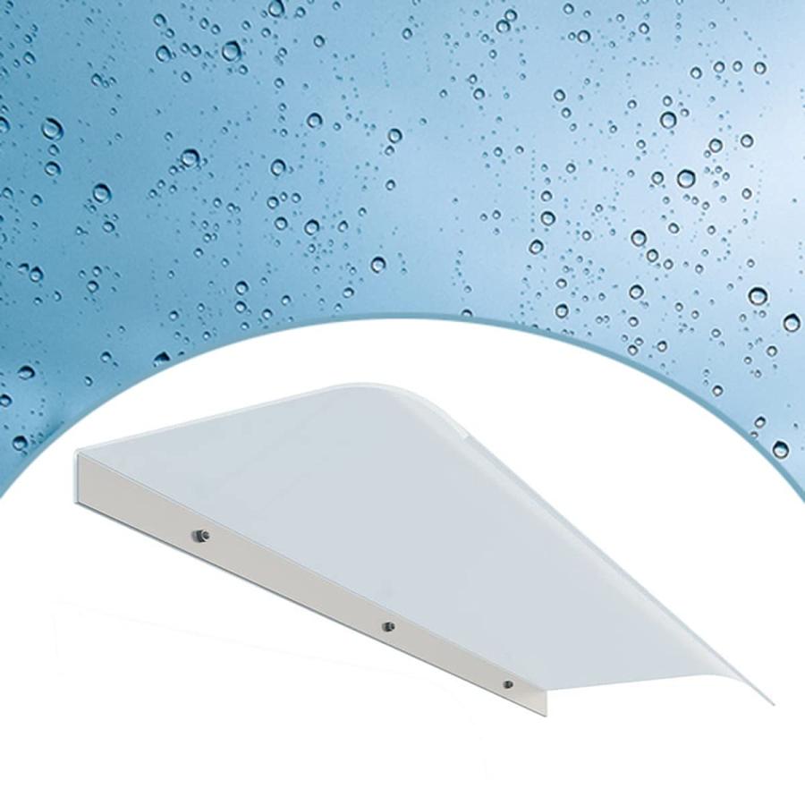 屋根庇 ひさし雨よけ PC 80cm 100cm 120cm パティオ キャノピー 雨雪 家具保護 庭園ドア 窓屋根後付け 拡張可能 設置が簡単 (Color : Ma｜G-FRONTIER店