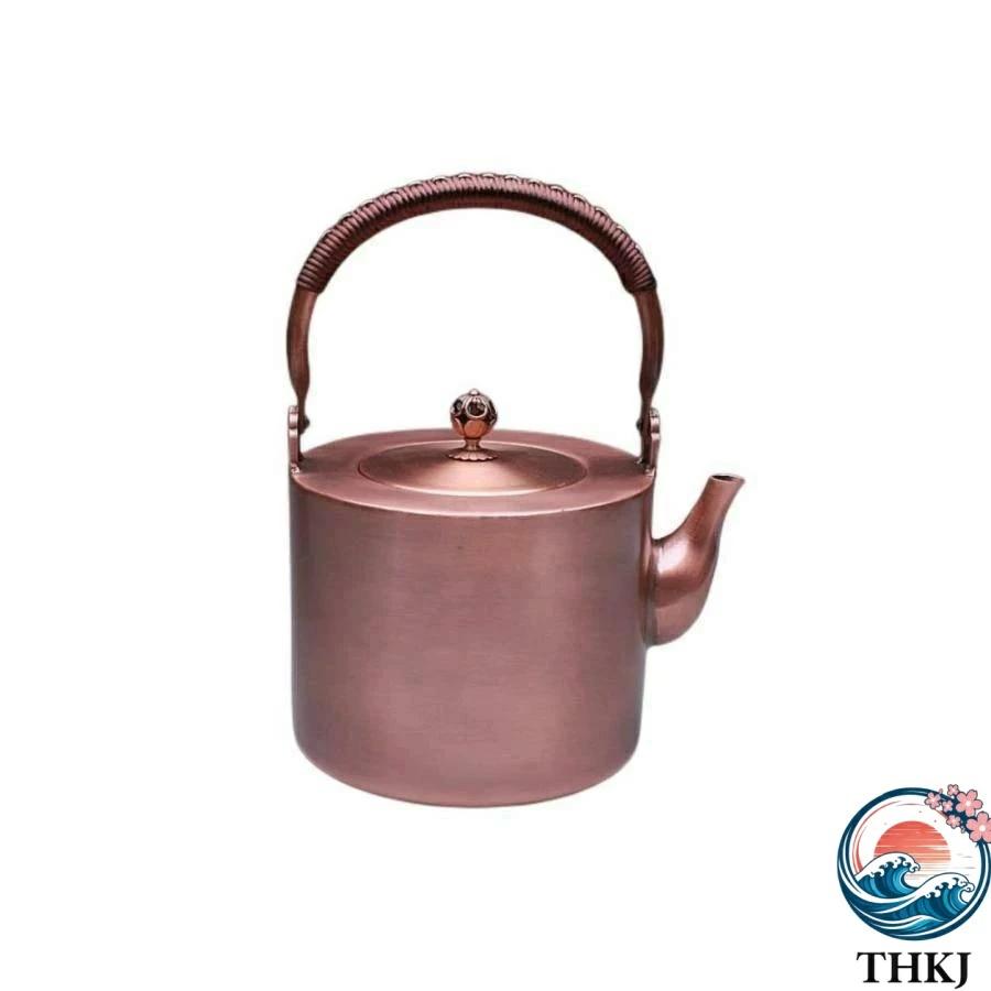 手作りの銅の湯沸かし 朦々たる銅のティーポット THKJ 銅製コーヒーポット 増粘銅 日毎夜毎の銅湯沸かし 2L 使い分かりやすい お取りつくろう飾り気の無い おすすめ 一般受け