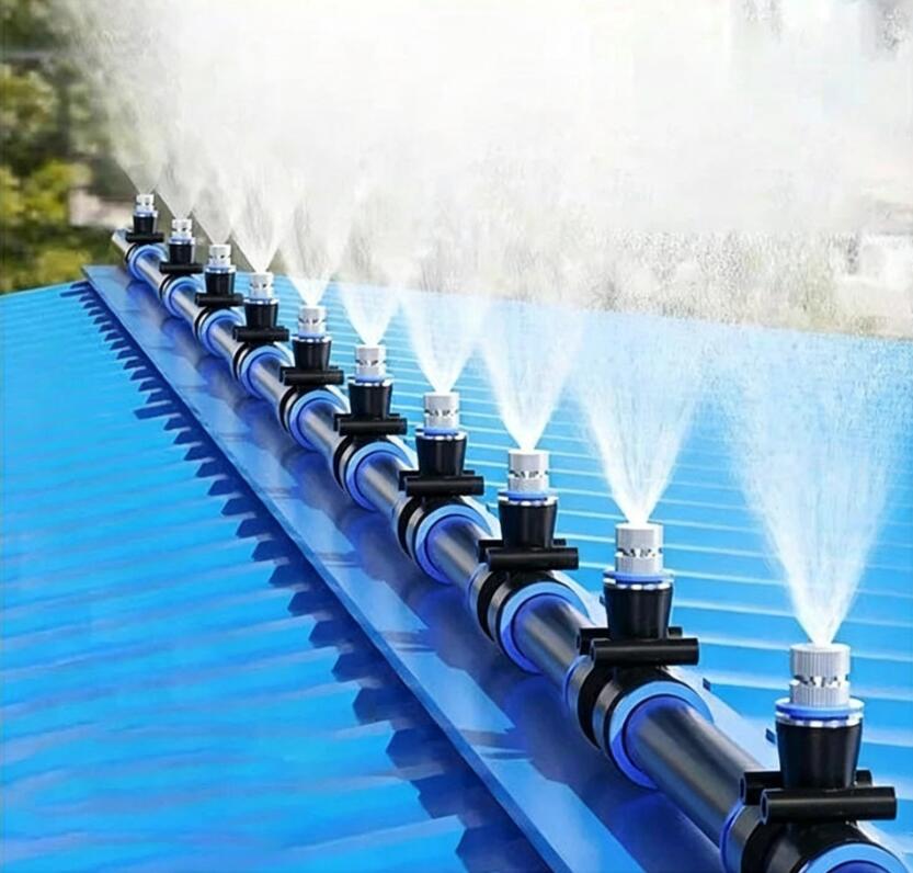 ミストシャワー 屋外 ミスト発生器 自動噴霧加湿器 10-60M 自動散水セット THKJ 熱中症対策 冷却 加湿 スプレー 防塵 お庭 ベランダ 畜｜G-FRONTIER店