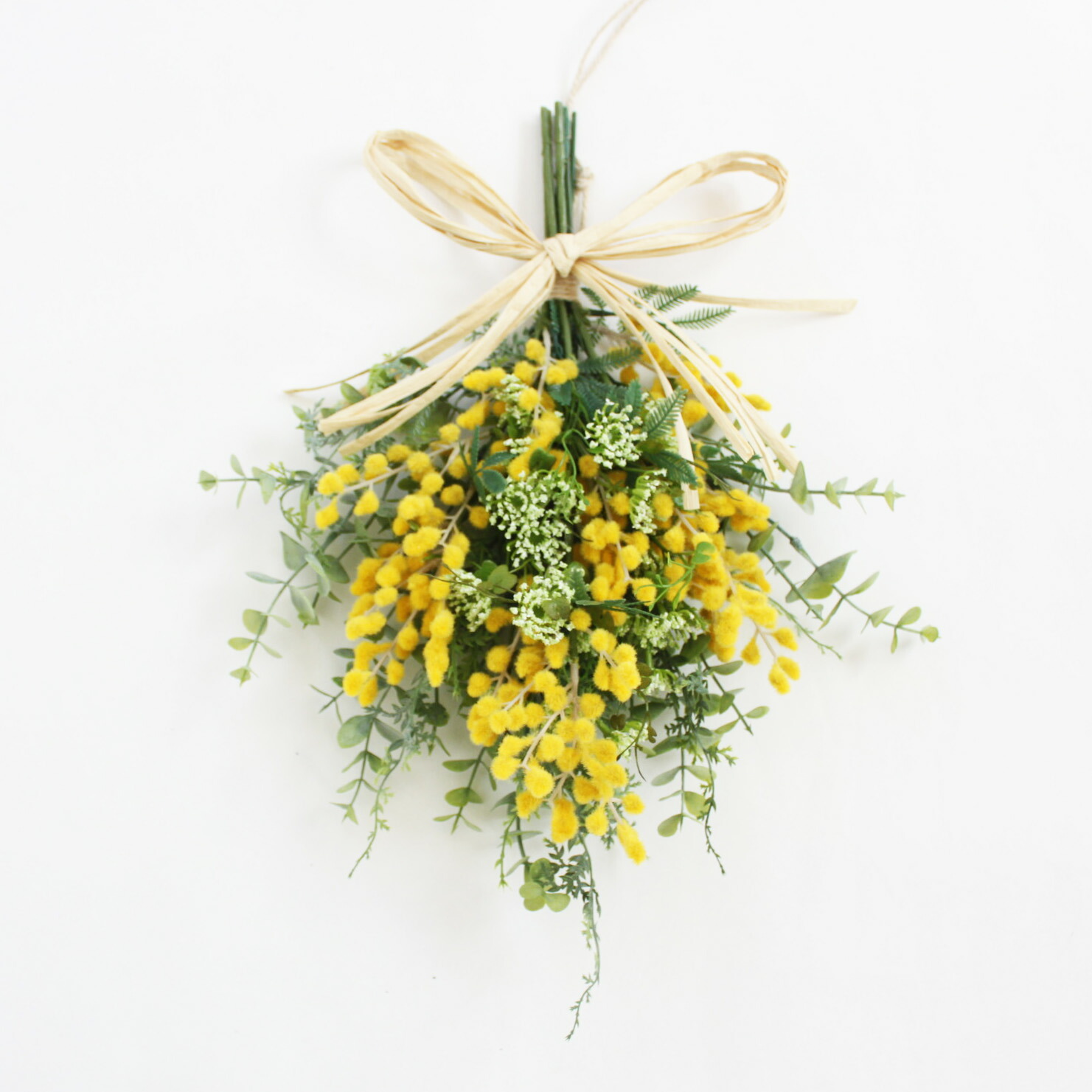 楽天市場】ミモザの春リース アーティフィシャルフラワー ナチュラル