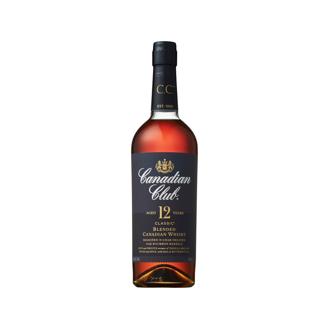 1円～★カナディアンクラブ 8年 C.C. ブラックラベル *12本セット Canadian Club アルコール度数:40% 内容量:750ml D-E 1円~ ´5本セットCanadian Club（カナディアンクラブ）ブラック