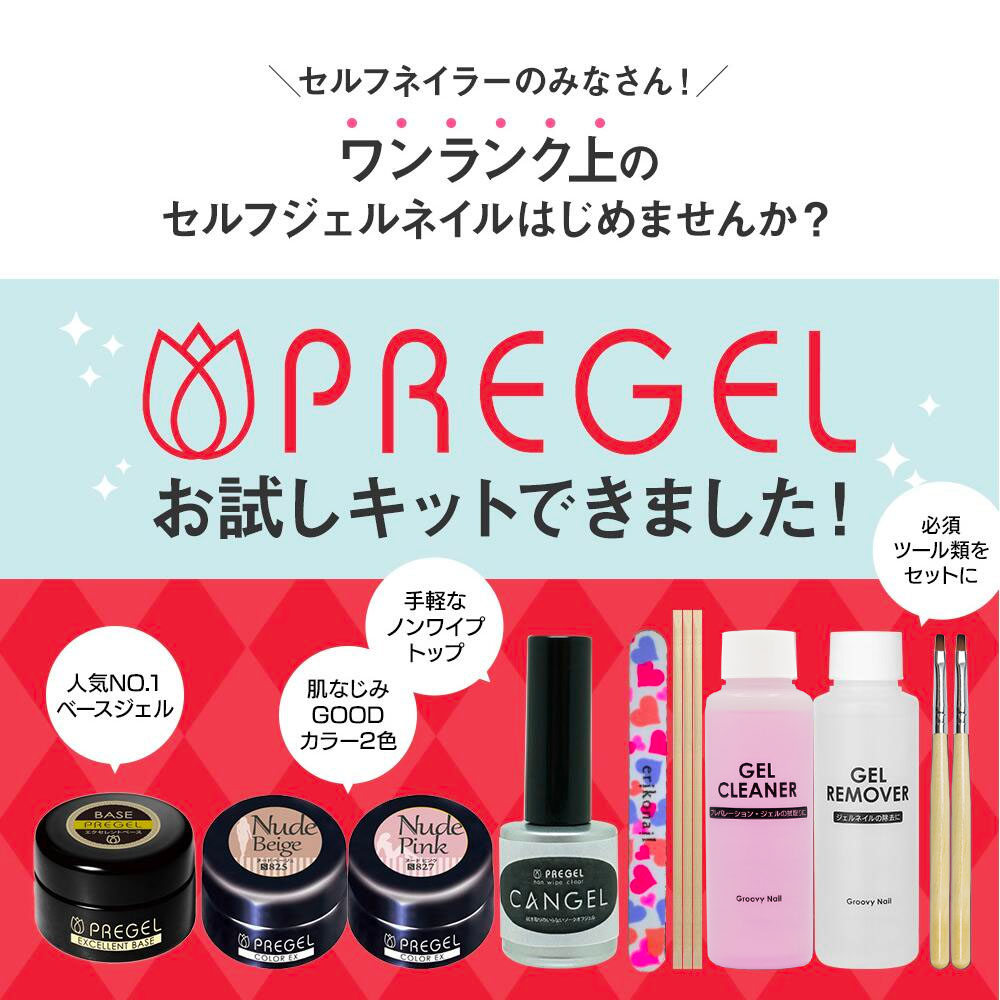 好評 楽天市場 ジェルネイルキット Pregel プリジェル 国産ベース トップ カラージェル2色付シンプルキット お試し ジェルネイルセット 送料無料 ネコポス不可 グルービーネイル 正規品 Bilisim Io