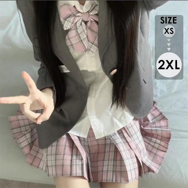 制服 セット スカート ブレザー リボン 女子 入学式 卒業式 学生服 シャツ プリーツスカート 5点セット 長袖 女子高生 JK 高校生 チェック柄 レディース ジャケット 受験 結婚式 発表会 通学 可愛い コスプレ コスチューム 仮装 イベント 学園祭 演劇 舞台 学芸会 文化祭｜キッズ衣装 通販Ｇパーク